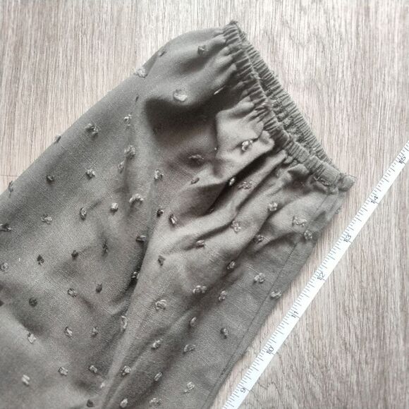 Bloomchic Lace-Trimmed Dress Short Army Green Wrap neck - Picture 10 of 10